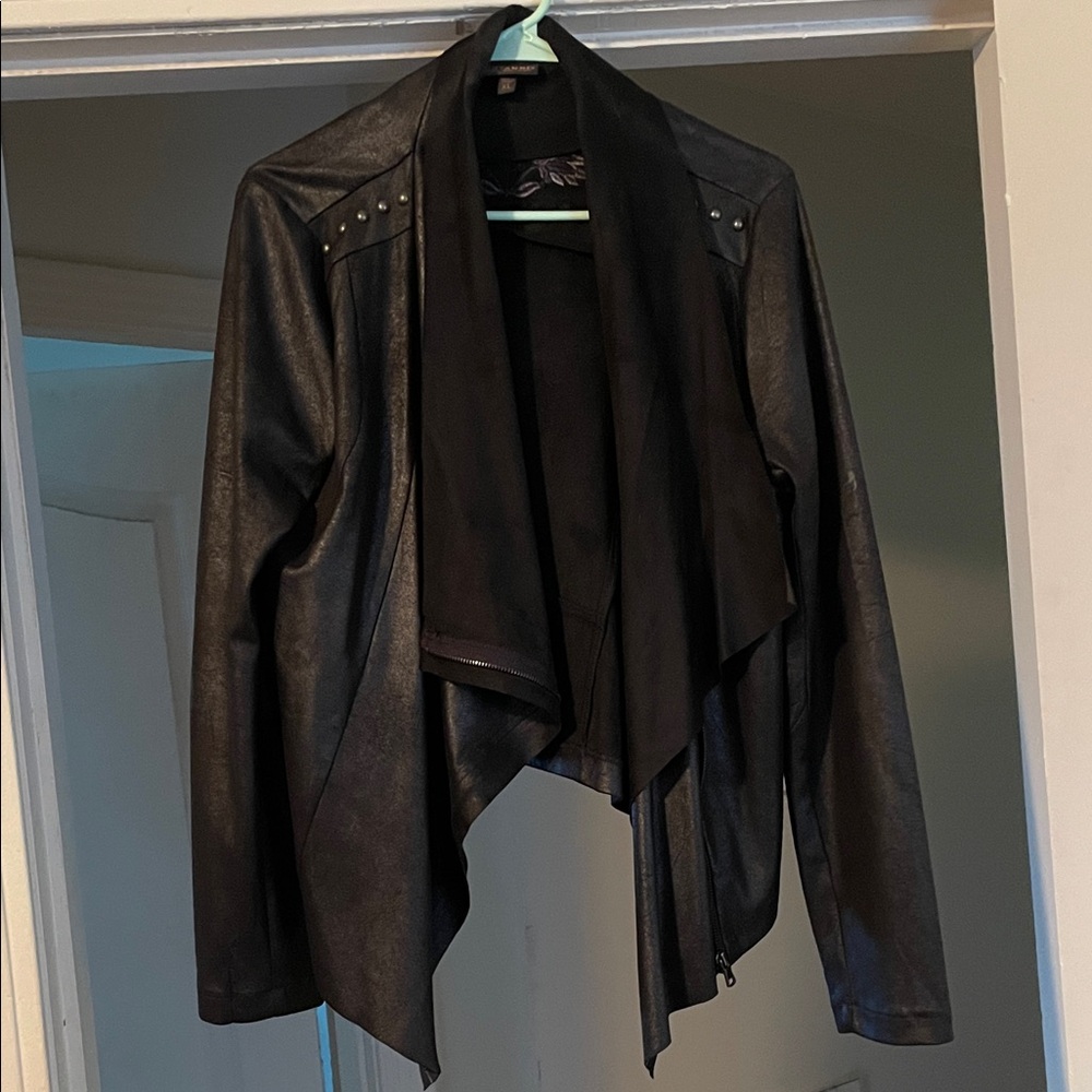 Shyanne Women's Black Faux Leather Jacket